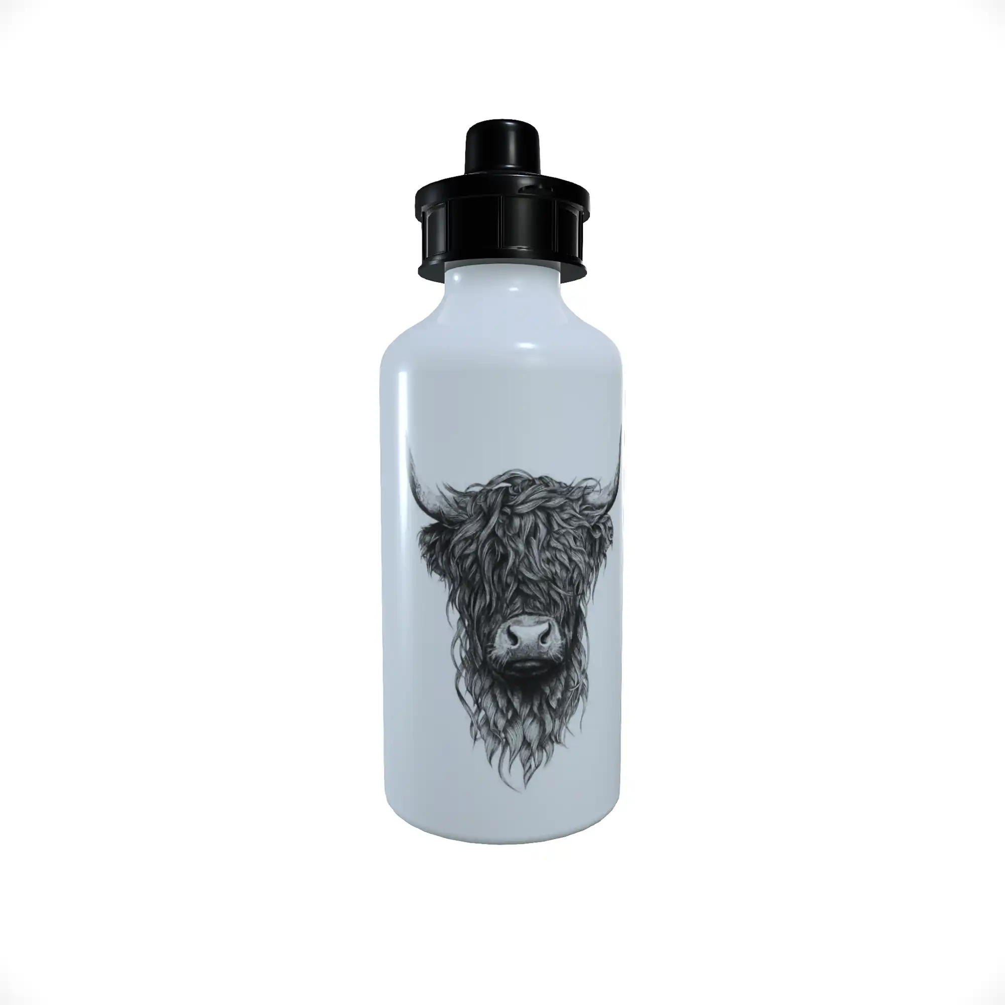 Highland Cow Sports Bottle, Highland Cow, Custom drinks bottle